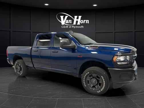 Patriot Blue Pearlcoat 2024 RAM 3500 Tradesman Crew Cab 4x4 6'4' Box