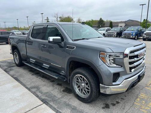 Satin Steel Metallic 2021 GMC Sierra 1500 SLE