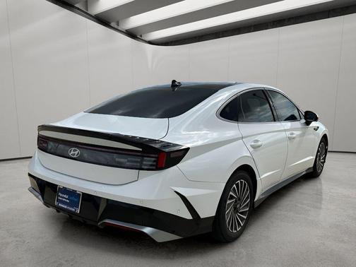 Serenity White 2024 Hyundai SONATA Hybrid Limited