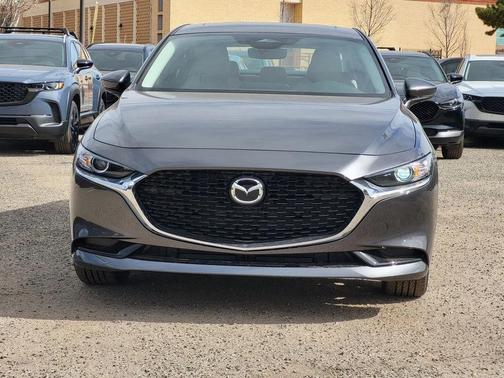 Machine Gray Metallic 2026 Mazda Mazda3 FWD w/Preferred Package