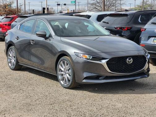 Machine Gray Metallic 2026 Mazda Mazda3 FWD w/Preferred Package