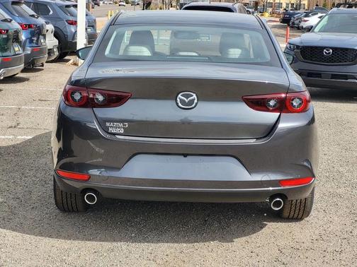 Machine Gray Metallic 2026 Mazda Mazda3 FWD w/Preferred Package