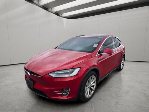 Red Multi-Coat 2021 Tesla Model X Long Range Dual Motor All-Wheel Drive