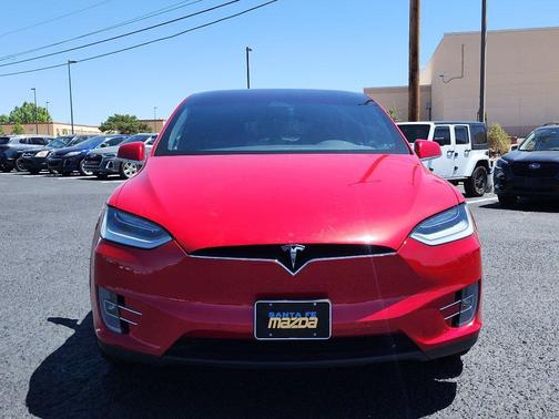Red Multi-Coat 2021 Tesla Model X Long Range Dual Motor All-Wheel Drive