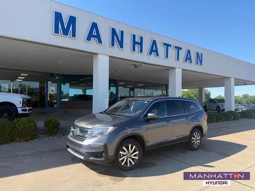 Gray 2021 Honda Pilot 2WD EX-L