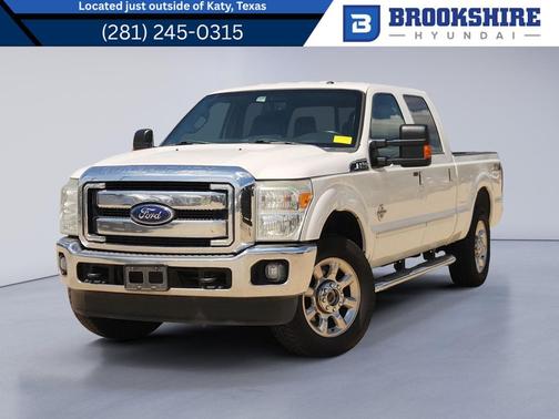 White Platinum Metallic Tri-Coat 2015 Ford F-250 Lariat