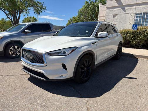 Majestic White 2021 INFINITI QX50 LUXE