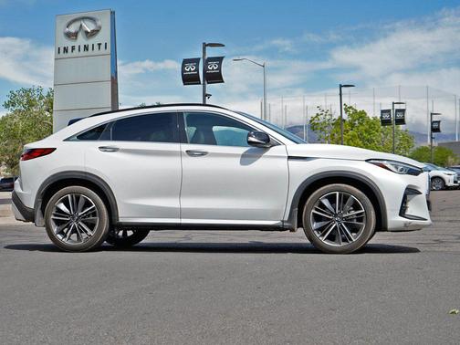 Radiant White 2023 INFINITI QX55 ESSENTIAL