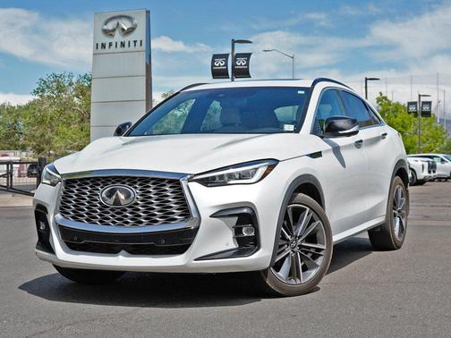 Radiant White 2023 INFINITI QX55 ESSENTIAL