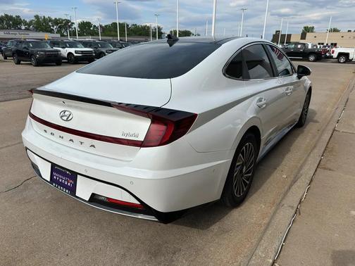 Serenity White 2023 Hyundai SONATA Hybrid Limited