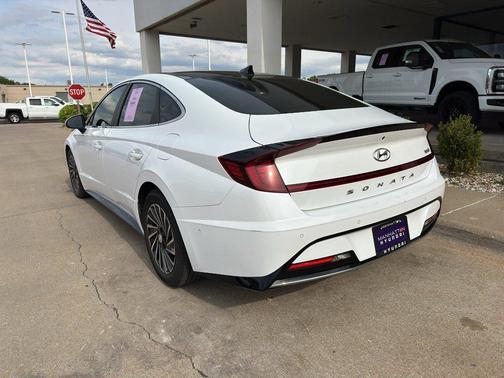 Serenity White 2023 Hyundai SONATA Hybrid Limited