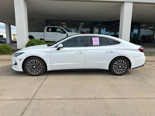 Serenity White 2023 Hyundai SONATA Hybrid Limited