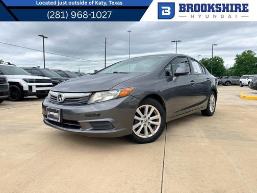 Gray 2012 Honda Civic EX