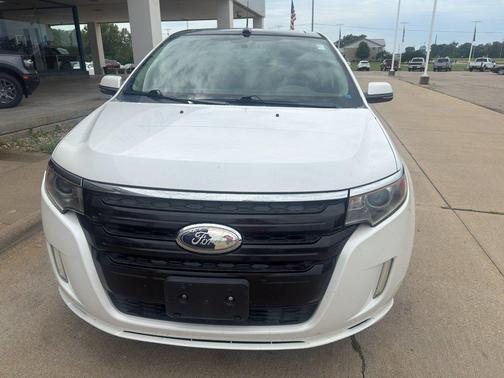 White Platinum Tri-Coat Metallic 2013 Ford Edge Sport