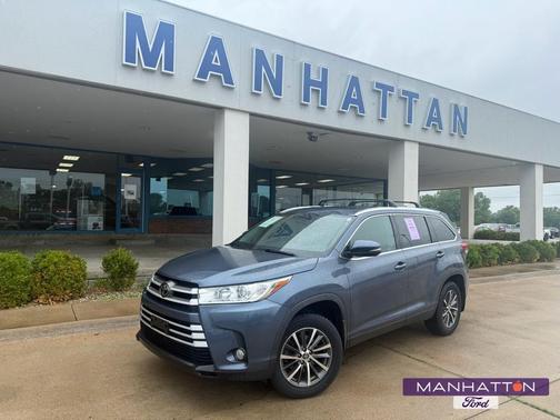 Shoreline Blue Pearl 2019 Toyota Highlander XLE