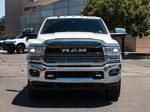 Pearl White 2019 RAM 3500 Limited Mega Cab 4x4 6'4' Box