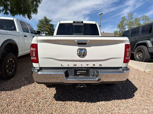 Pearl White 2019 RAM 3500 Limited Mega Cab 4x4 6'4' Box