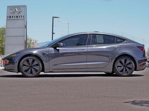 Stealth Grey 2025 Tesla Model 3 Long Range