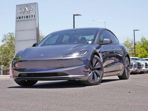 Stealth Grey 2025 Tesla Model 3 Long Range