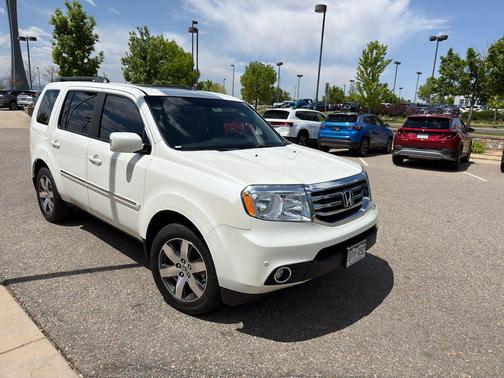 White Diamond Pearl 2012 Honda Pilot Touring