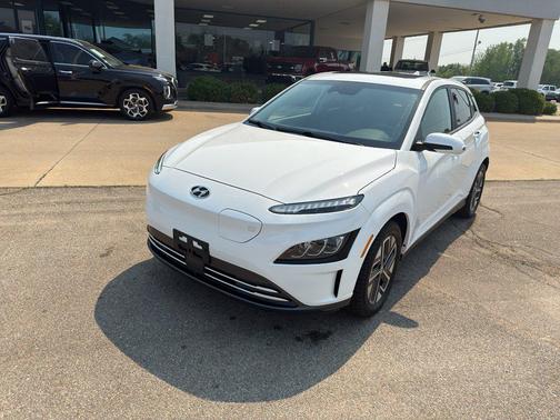 Lunar White 2023 Hyundai KONA EV Limited