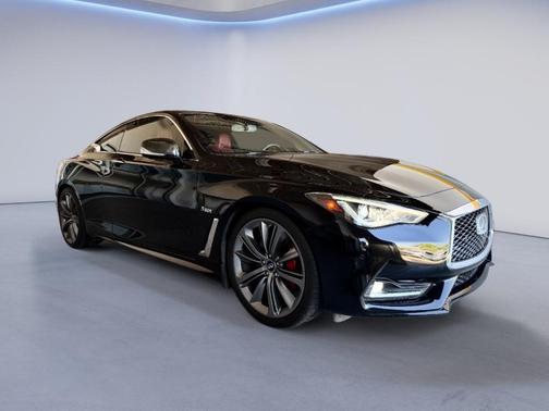 Black Obsidian 2018 INFINITI Q60 3.0t Red Sport 400