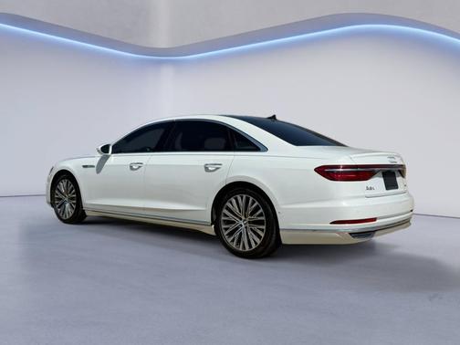 Glacier White Metallic 2019 Audi A8 L 55