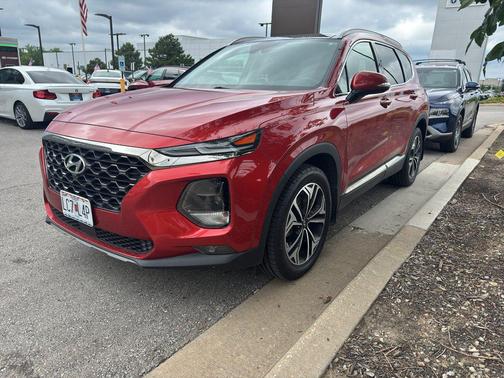 Lava Orange 2019 Hyundai SANTA FE Ultimate 2.0T