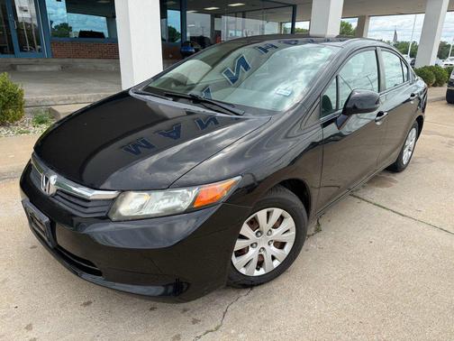 Crystal Black Pearl 2012 Honda Civic LX