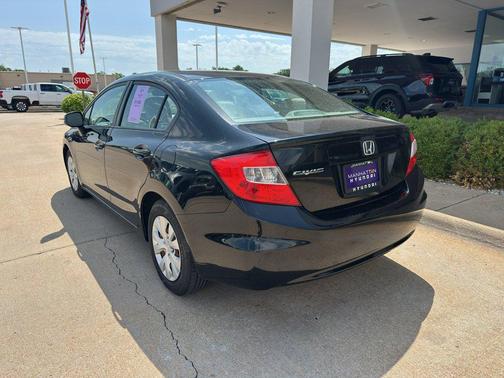 Crystal Black Pearl 2012 Honda Civic LX
