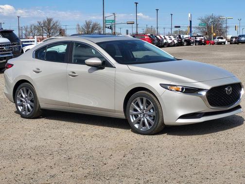 Platinum Quartz Metallic 2026 Mazda Mazda3 FWD w/Preferred Package