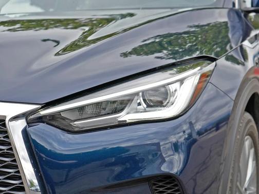 Hermosa Blue 2023 INFINITI QX50 LUXE AWD