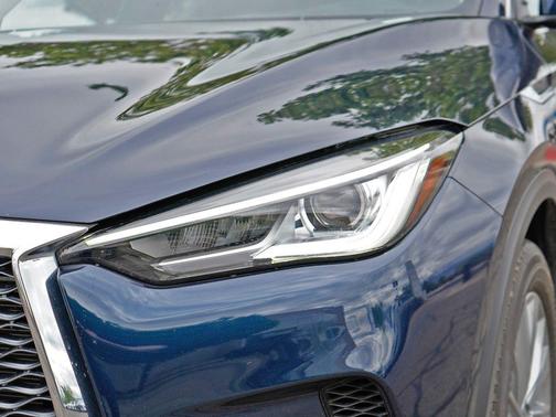 Hermosa Blue 2023 INFINITI QX50 LUXE AWD