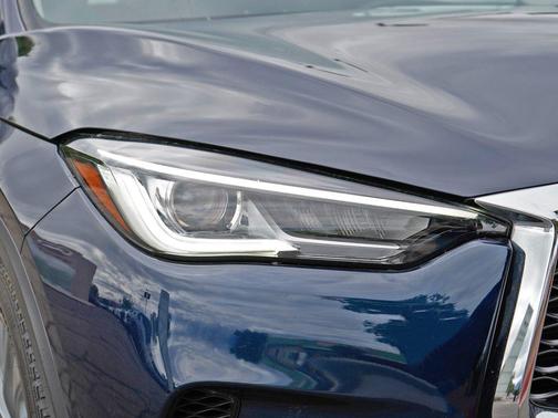 Hermosa Blue 2023 INFINITI QX50 LUXE AWD