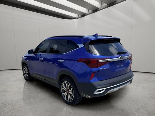 Neptune Blue 2021 Kia Seltos SX Turbo