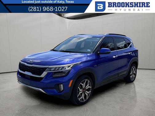 Neptune Blue 2021 Kia Seltos SX Turbo