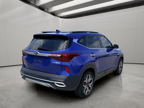 Neptune Blue 2021 Kia Seltos SX Turbo