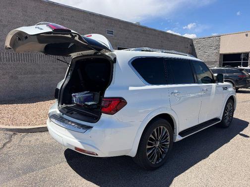 Moonstone White 2023 INFINITI QX80 SENSORY AWD