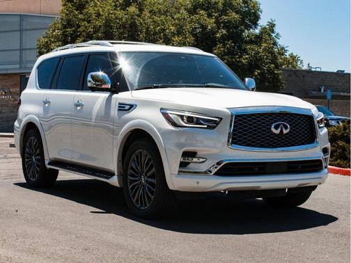 Moonstone White 2023 INFINITI QX80 SENSORY AWD