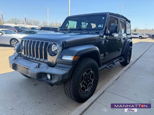 Granite Crystal Metallic Clearcoat 2018 Jeep Wrangler Unlimited Sport