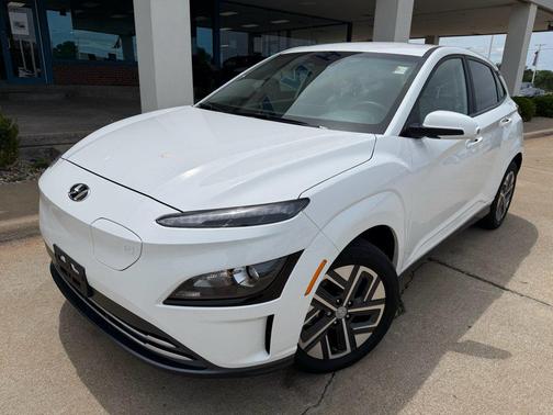 Lunar White 2023 Hyundai KONA EV SE