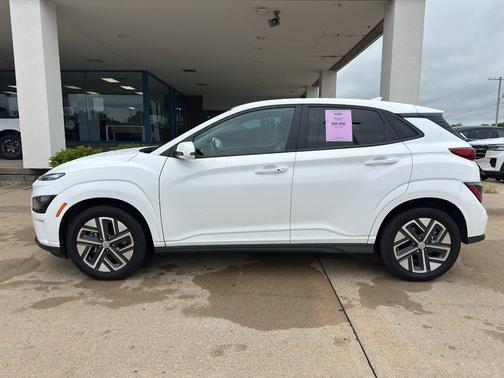Lunar White 2023 Hyundai KONA EV SE