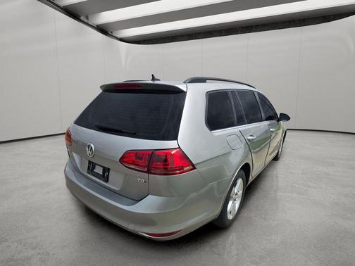 Silver 2015 Volkswagen Golf SportWagen TDI S 4-Door