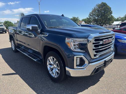 Pacific Blue Metallic 2021 GMC Sierra 1500 SLT
