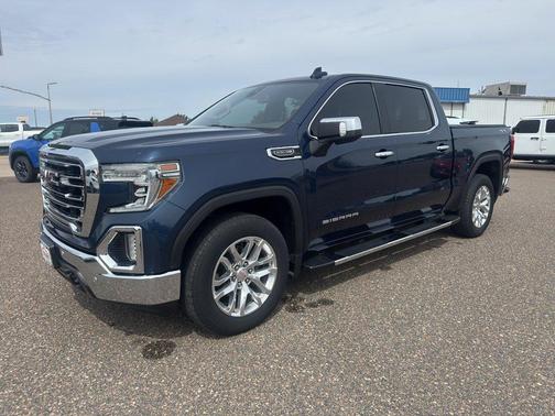 Pacific Blue Metallic 2021 GMC Sierra 1500 SLT