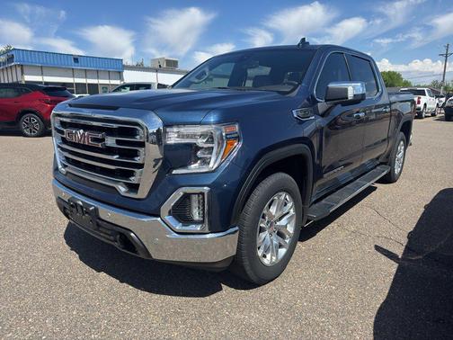 Pacific Blue Metallic 2021 GMC Sierra 1500 SLT