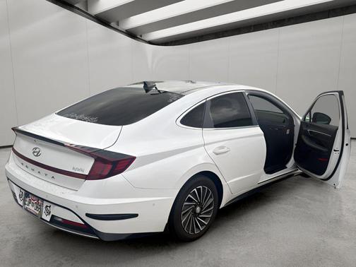 Serenity White 2023 Hyundai SONATA Hybrid Limited