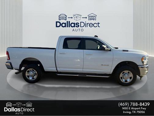 Bright White Clearcoat 2021 RAM 2500 Big Horn Crew Cab 4x4 6'4' Box