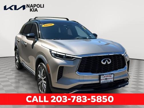 Warm Titanium / Black Obsidian 2022 INFINITI QX60 AUTOGRAPH