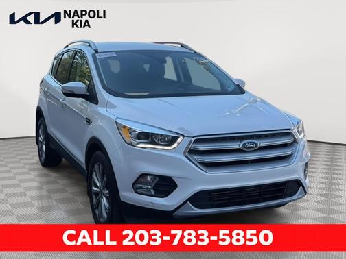 White Platinum Tri-Coat Metallic 2018 Ford Escape Titanium